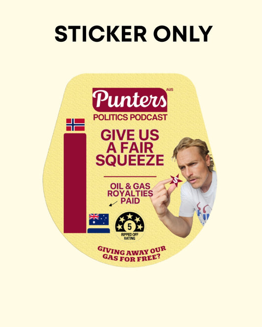 A Fair Squeeze - Cone - Sticker Only