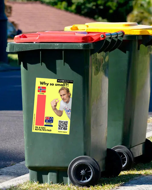 Gas Royalties Bin Sticker