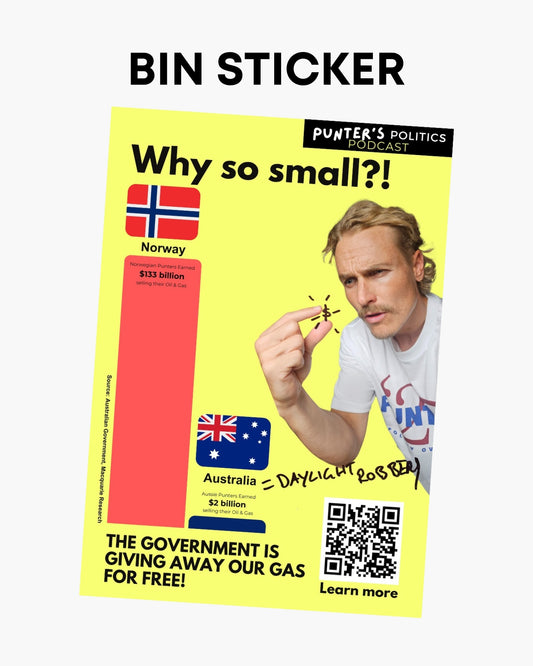 Gas Royalties Bin Sticker