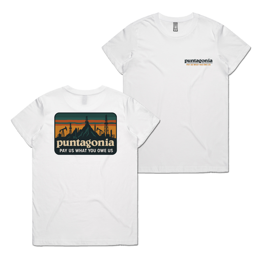 Puntagonia Tee - Womens White